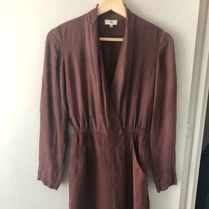 Aritzia Wilfred Wrap Dress, 100% silk